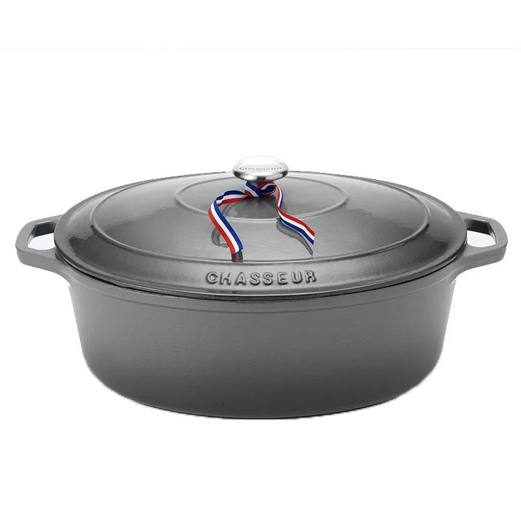 Chasseur French 4.2-Quart Enameled Cast Iron Round Dutch Oven