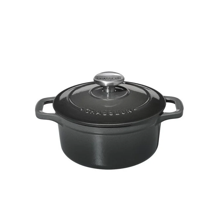 Chasseur French 1.9-Quart Enameled Cast Iron Round Dutch Oven