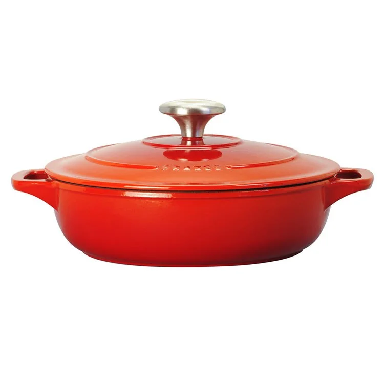 Chasseur French 1.4-Quart Enameled Cast Iron Braiser with Lid