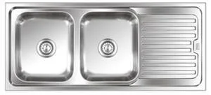 Nirali Graceful Elegance Stainless Steel Double Bowl Kitchen Sink in 304 Grade