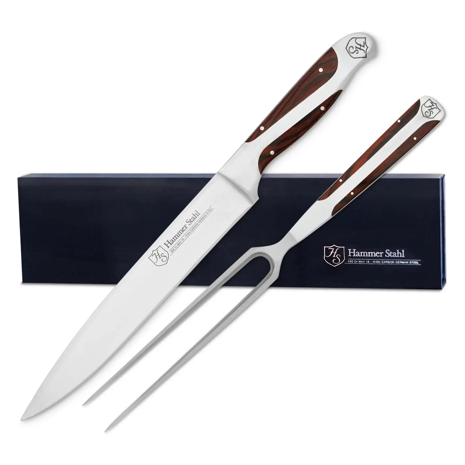 Hammer Stahl Carving Knife + Fork Set