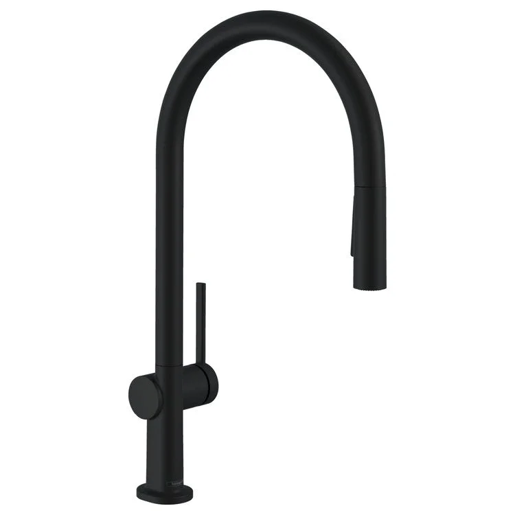 Kitchen Faucet Talis N 1 Lever ADA Matte Black Pull Down 2 Function High Arc 360 Degree Swivel 8-1/4 Inch 1.75 Gallons per Minute