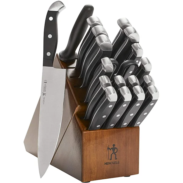 J.A. Henckels International Statement 20 Piece Knife Block Set Dark Brown