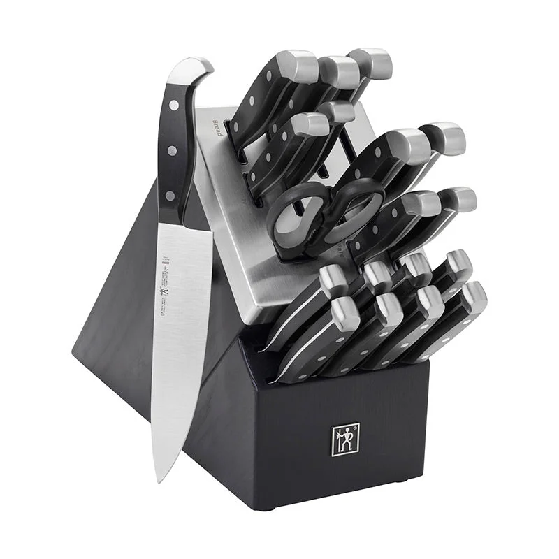 Henckels International Statement 20 Piece Black Self-Sharpening Knife Block Set