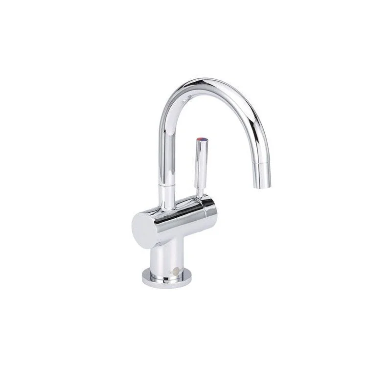 Hot Water Dispenser Indulge Modern Instant Faucet 1 Lever 1 Hole Chrome Swivel