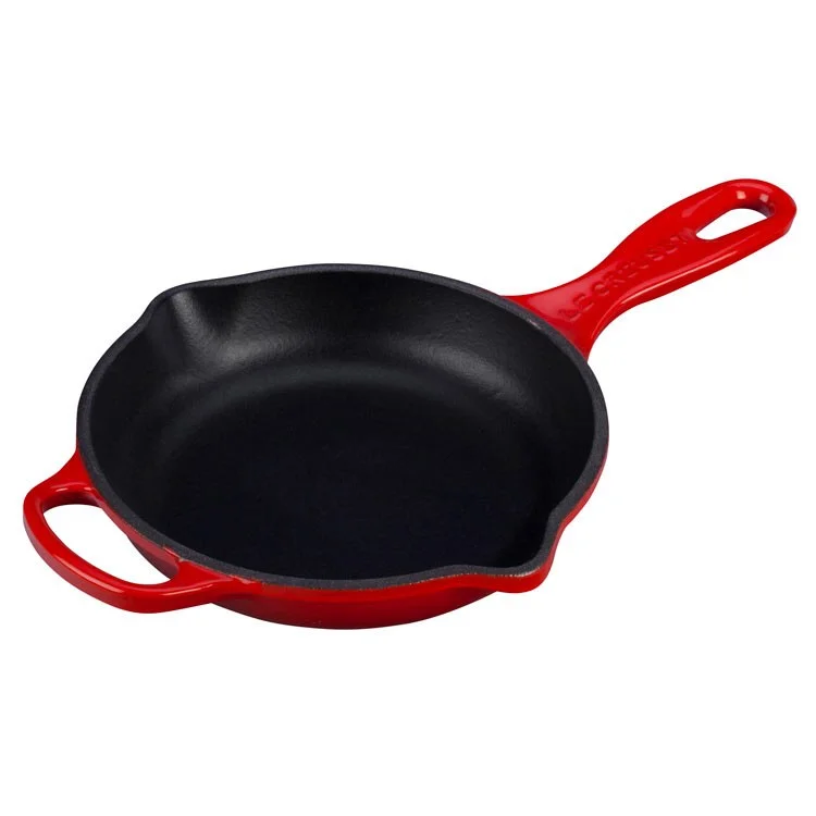 Signature 1/2-Quart (6-1/3") Cast Iron Skillet with Iron Handle Cerise