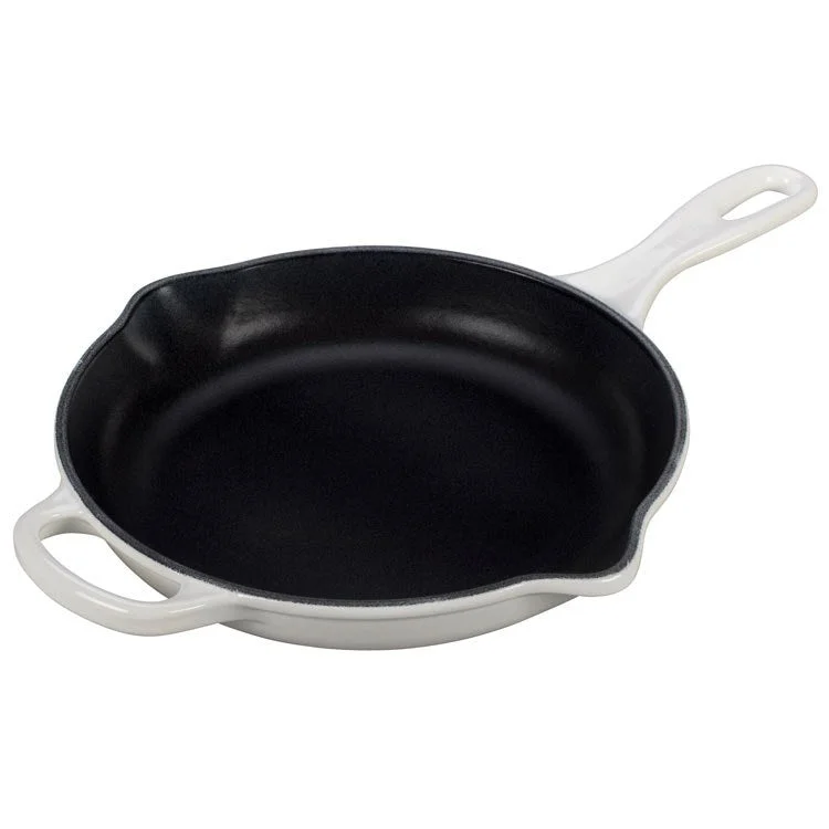 Signature 1-3/8-Quart (9") Cast Iron Skillet with Iron Handle - White