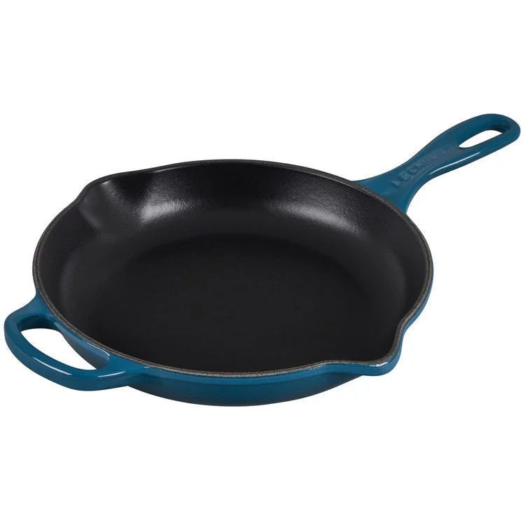 Signature 1-3/8-Quart (9" Cast Iron Skillet with Iron Handle - Deep Teal