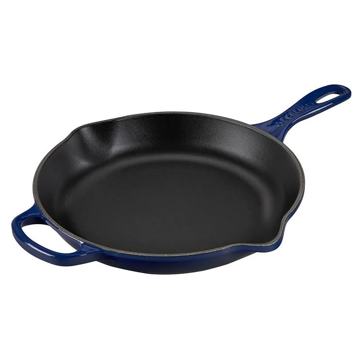 Signature 1.75-Quart (10.25") Cast Iron Skillet with Iron Handle - Indigo