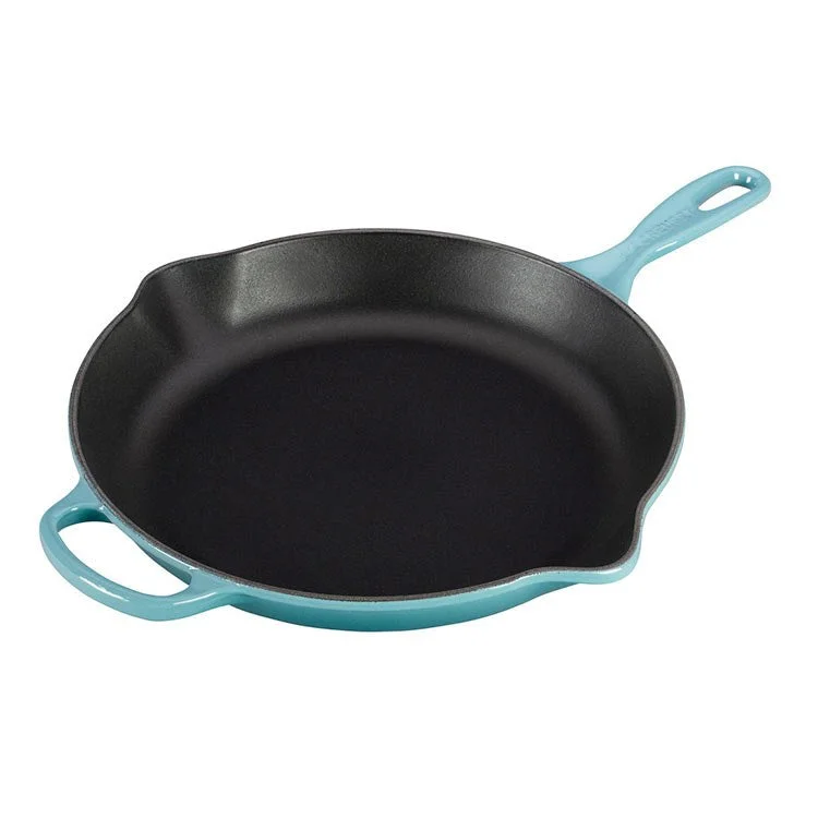 Signature 2-3/8-Quart (11.75") Cast Iron Skillet with Iron Handle - Caribbean