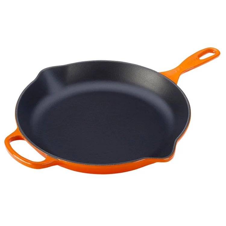 Signature 2-3/8-Quart (11.75") Cast Iron Skillet with Iron Handle - Flame