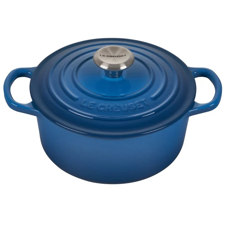 Signature 2-Quart Cast Iron Round Dutch Oven with Stainless Steel Knob - Marseille