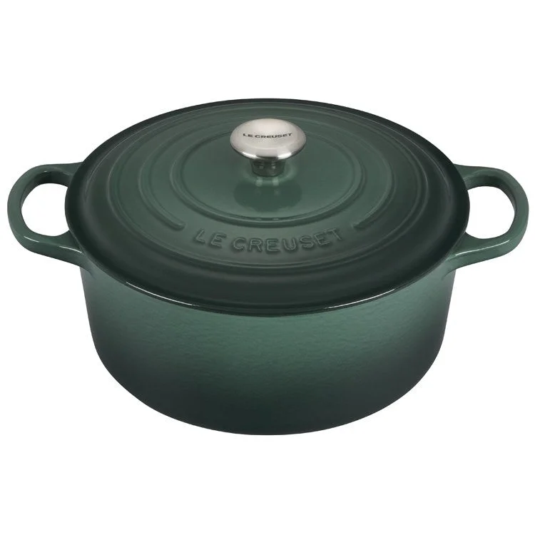 Signature 4.5-Quart Cast Iron Round Dutch Oven with Stainless Steel Knob - Artichaut