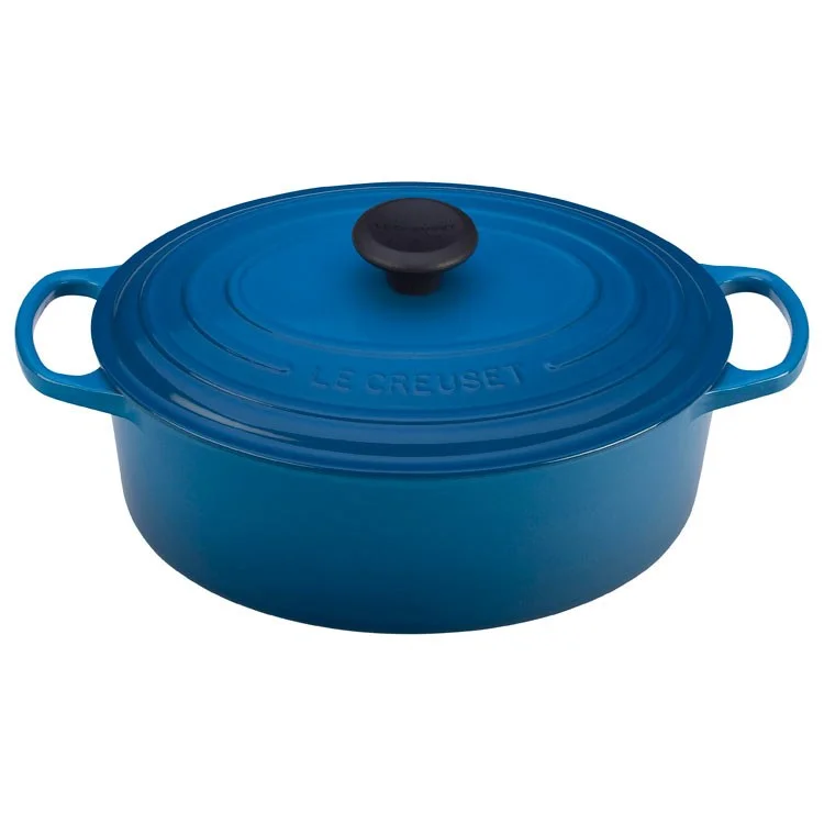 Signature 5-Quart Cast Iron Oval Dutch Oven - Marseille