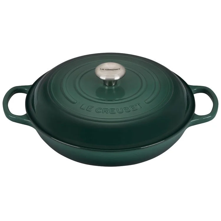 Signature 3.5-Quart Cast Iron Braiser with Stainless Steel Knob - Artichaut