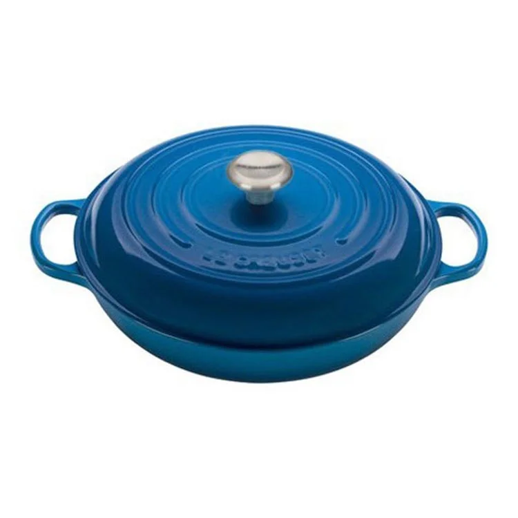 Signature 5-Quart Cast Iron Braiser with Stainless Steel Knob - Marseille