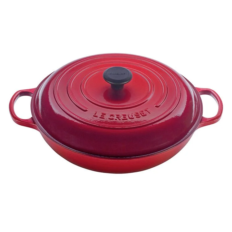 Signature 5-Quart Cast Iron Braiser - Cerise