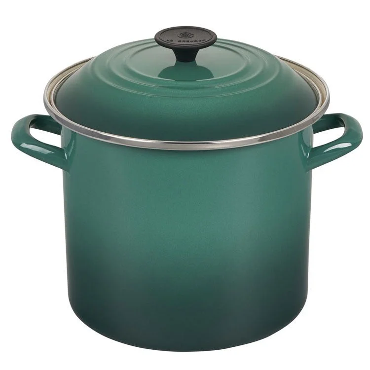 8-Quart Enamel On Steel Stockpot - Artichaut