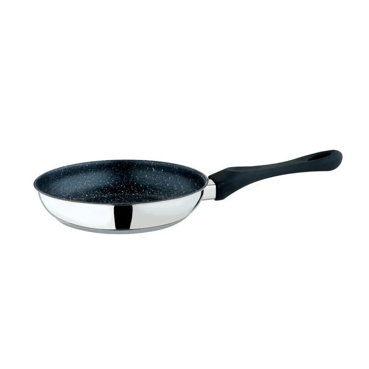 Fantasia Stone 8" 18/10 Stainless Steel Non-Stick Frying Pan