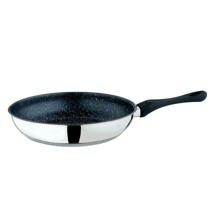 Fantasia Stone 11" 18/10 Stainless Steel Non-Stick Frying Pan