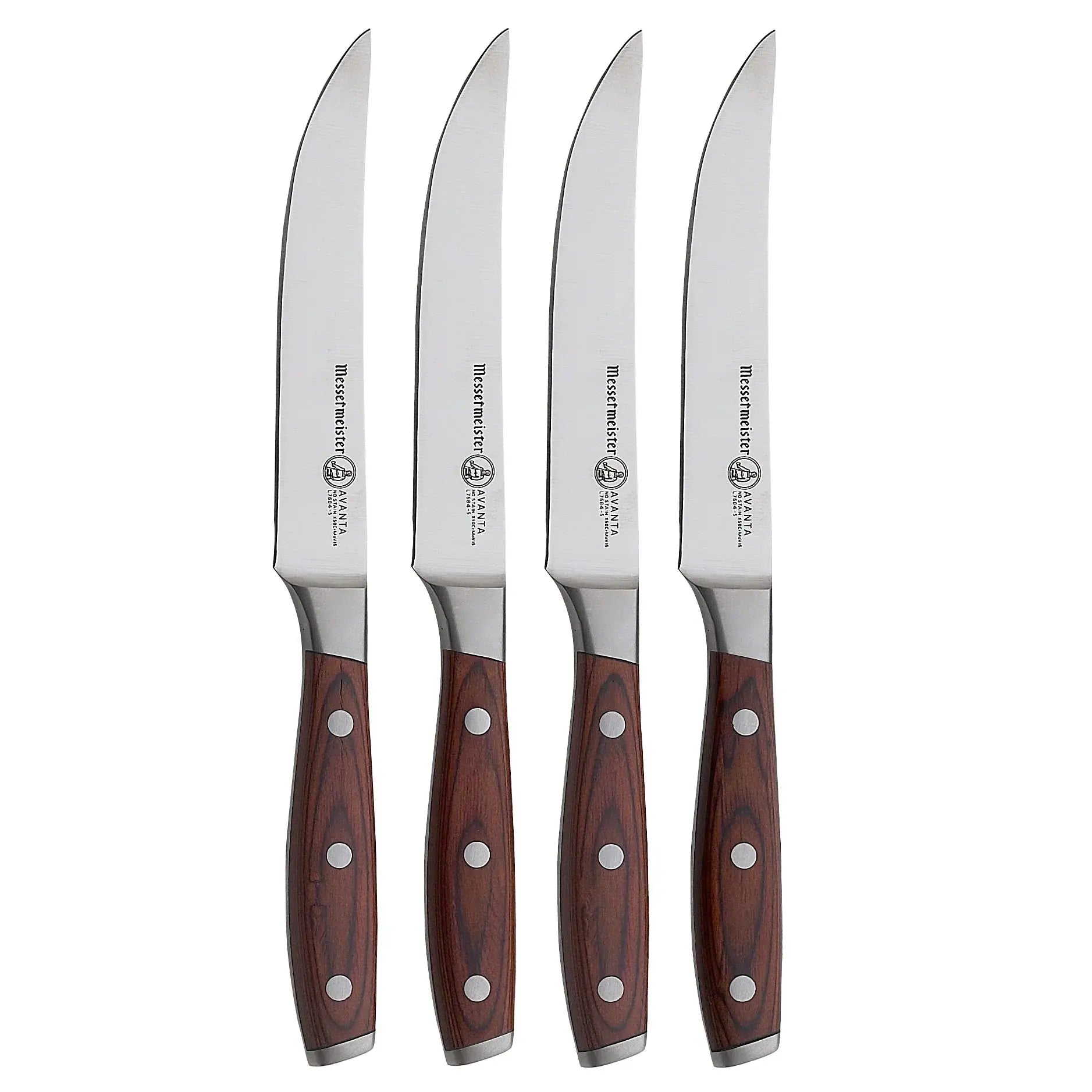 Avanta 4 Piece Pakkawood Steak Knife Set