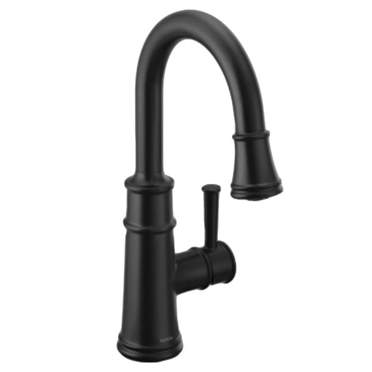 Bar Faucet Belfield 1 Lever ADA Matte Black Pull Down 1.5 Gallons per Minute