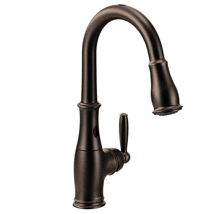 Brantford Single Handle High Arc Pull Down Kitchen Faucet with MotionSense