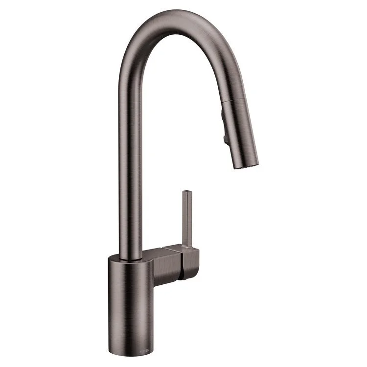 Kitchen Faucet Align 1 Lever ADA Black Stainless High Arc 1/3 Hole 1.5 Gallons per Minute