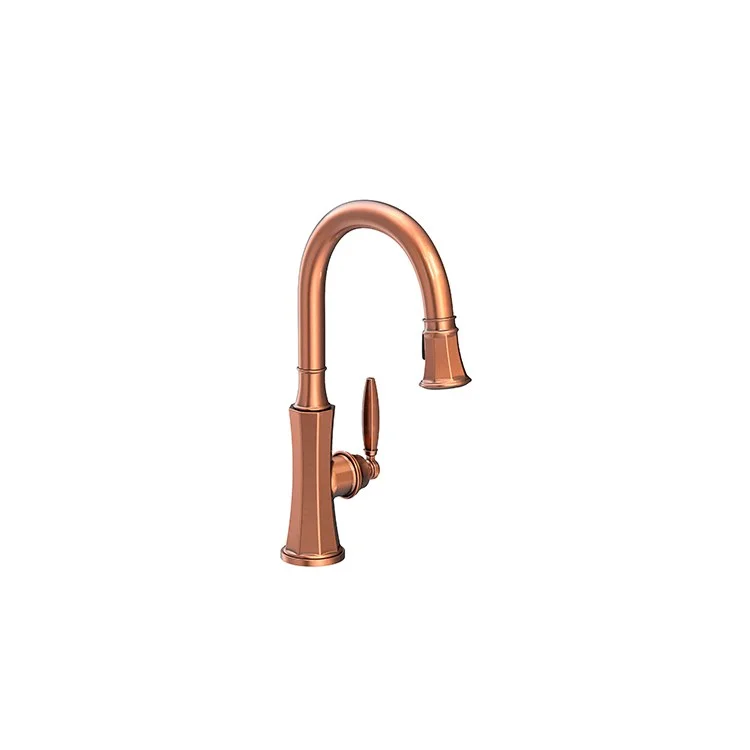 Kitchen Faucet Metropole 1 Lever ADA Antique Copper Pull Down Spout Height 9-1/16 Inch 1.8 Gallons per Minute