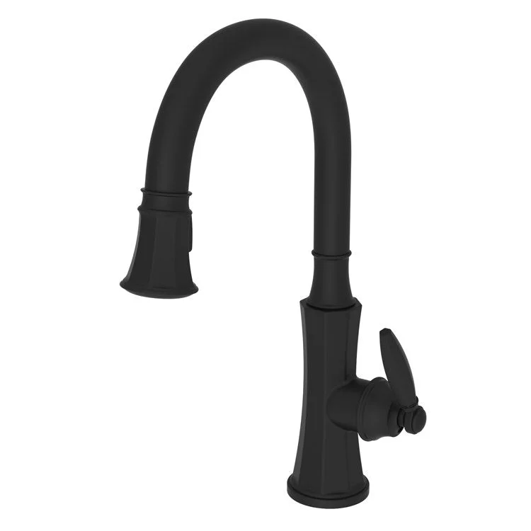 Kitchen Faucet Metropole 1 Lever ADA Flat Black Pull Down Spout Height 9-1/16 Inch 1.8 Gallons per Minute