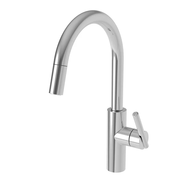 Kitchen Faucet East Linear 1 Lever ADA Satin Bronze PVD Pull Down Spout Height 9-3/5 Inch 1.8 Gallons per Minute