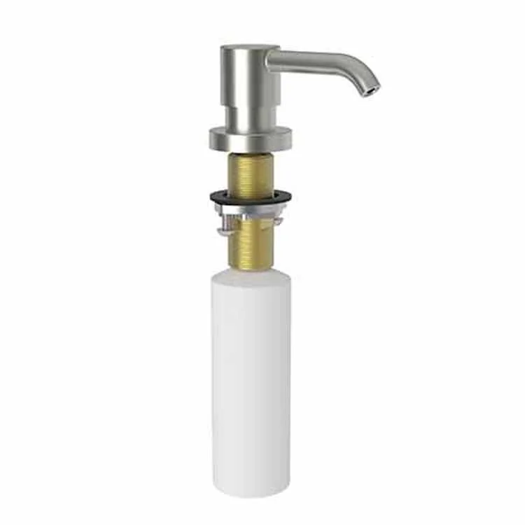 Soap Dispenser East Linear Satin Nickel PVD Deck Mount Brass Pump