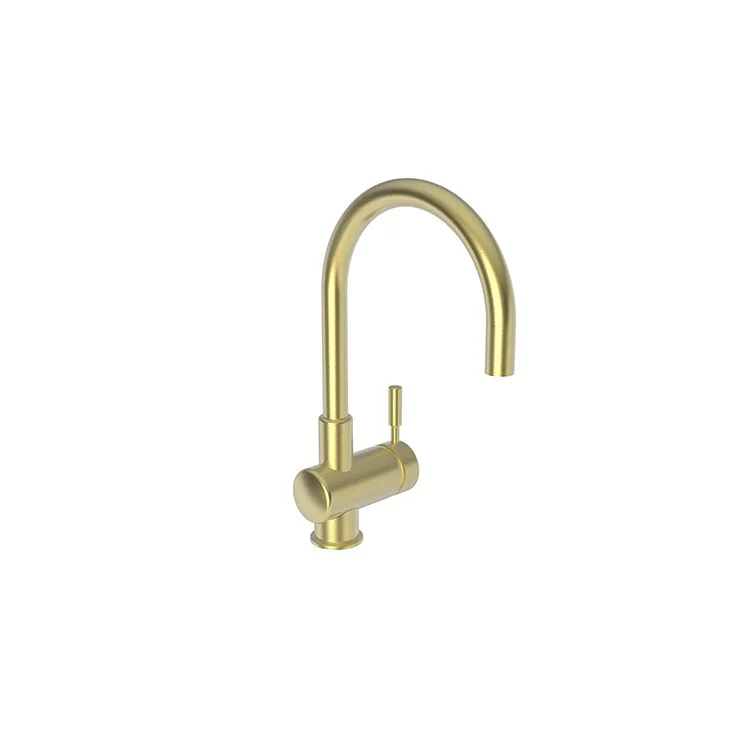 Bar Faucet East Linear 1 Lever ADA Satin Brass PVD Spout Height 7-9/16 Inch