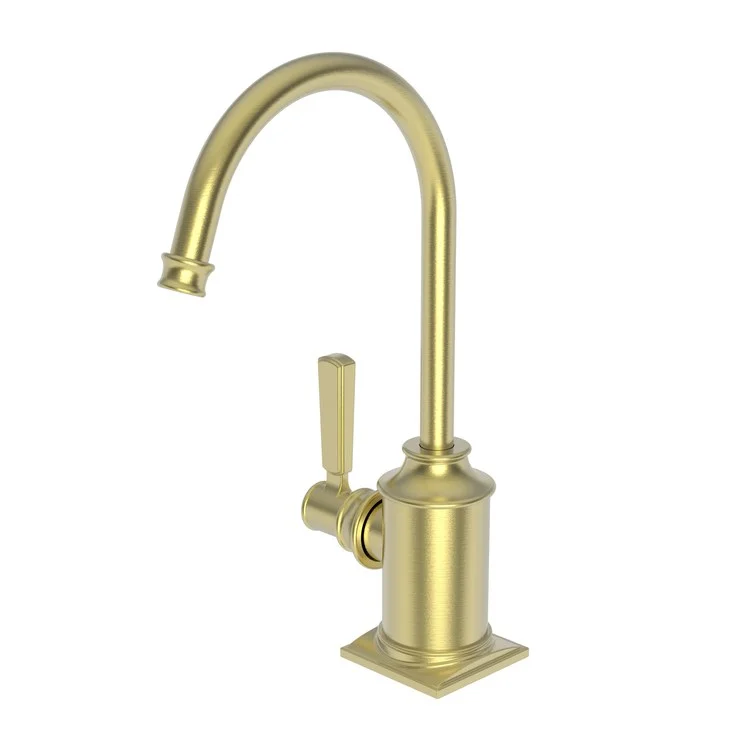 Hot Water Dispenser Adams 1 Lever Gooseneck Satin Brass PVD