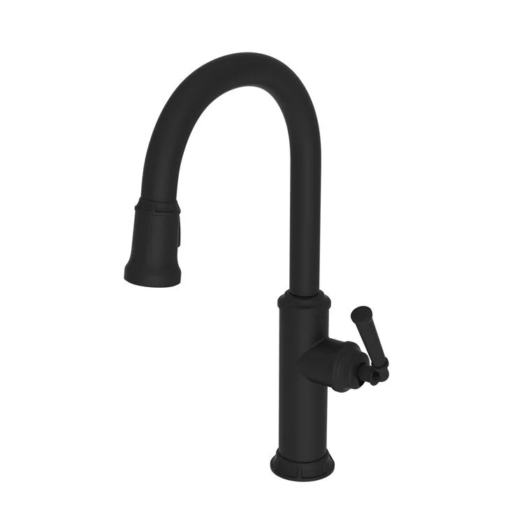 Kitchen Faucet Gavin 1 Lever ADA Flat Black Pull Down Spout Height 10-3/8 Inch 1.8 Gallons per Minute