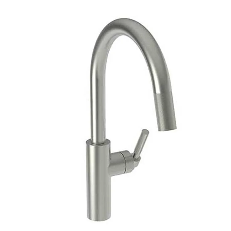 Kitchen Faucet Muncy 1 Lever ADA Satin Nickel PVD Pull Down Spout Height 9-3/5 Inch 1.8 Gallons per Minute