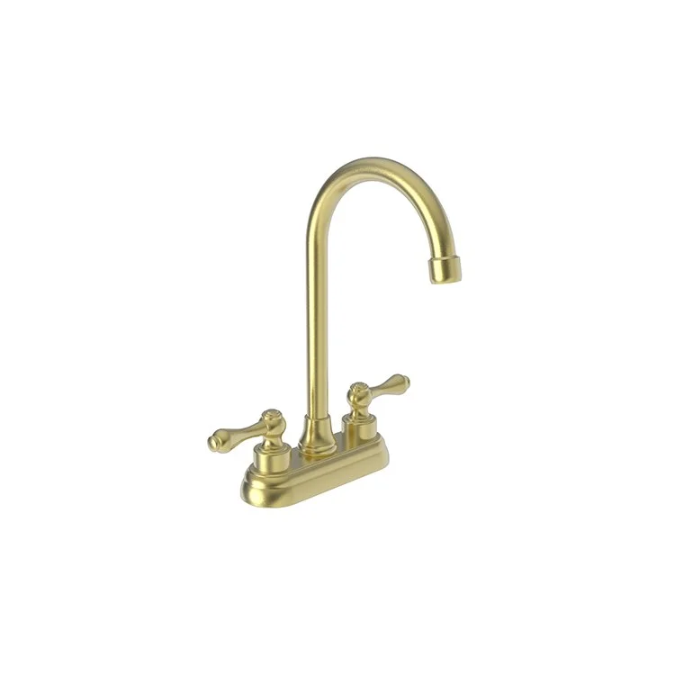 Bar Faucet Annabella 4 Inch Spread 2 Lever ADA Satin Brass PVD Spout Height 7-1/2 Inch