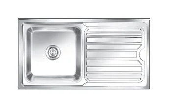 Nirali Olympia Stainless Steel Single Bowl Kitchen Sink in 304 Grade