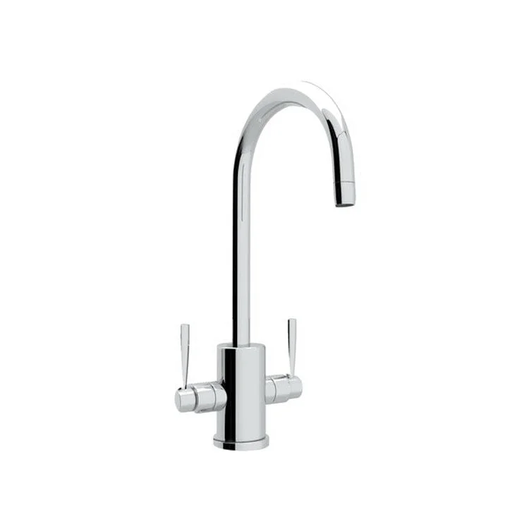 Bar Faucet Holborn Round Body 2 Lever CEC Polished Chrome 1.8 Gallons per Minute