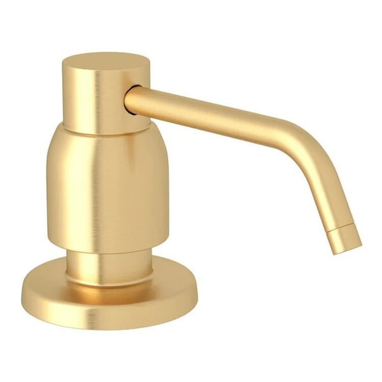 Soap Dispenser Holborn Satin English Gold Deck Mount Brass 16 Fluid Ounce