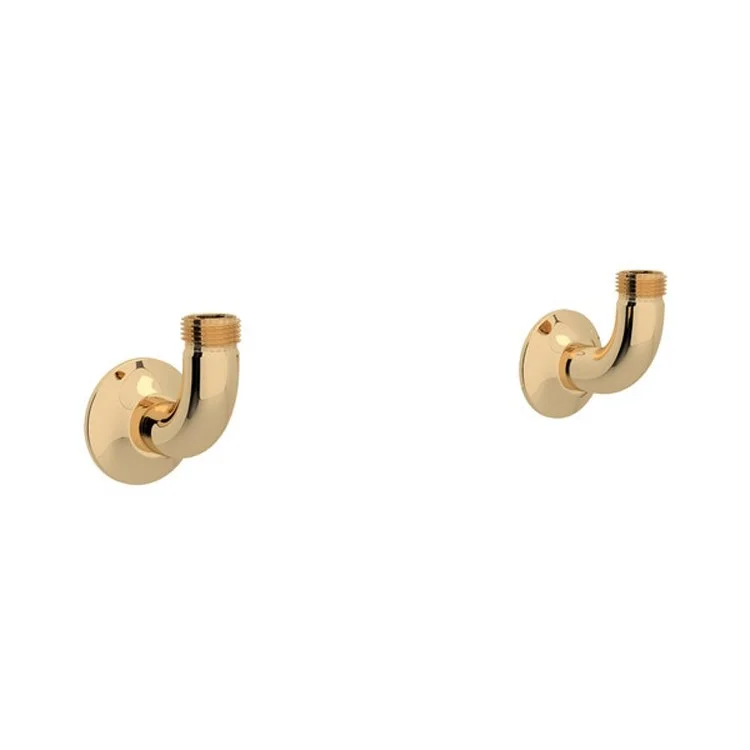 Wall Union Georgian Era English Gold 3/8IN Female Compression Brass for Bridge Kitchen Faucet