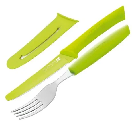 Scanpan Spectrum Steak Knife & Fork Set Green