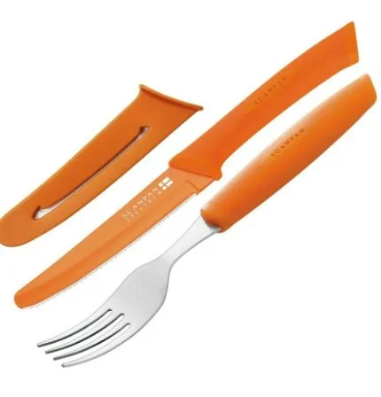 Scanpan Spectrum Steak Knife & Fork Set Orange