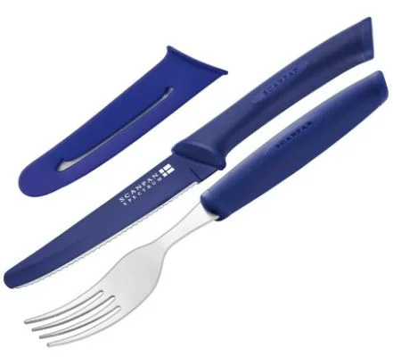 Scanpan Spectrum Steak Knife & Fork Set Purple