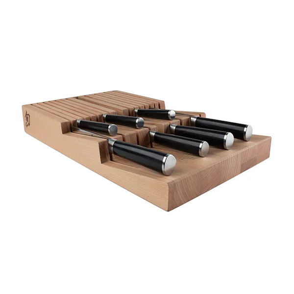 Shun 15-Slot In-Drawer Bamboo Knife Tray