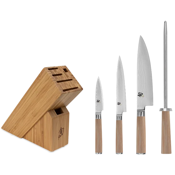 Shun Blonde Classic 5 Piece Starter Knife Block Set