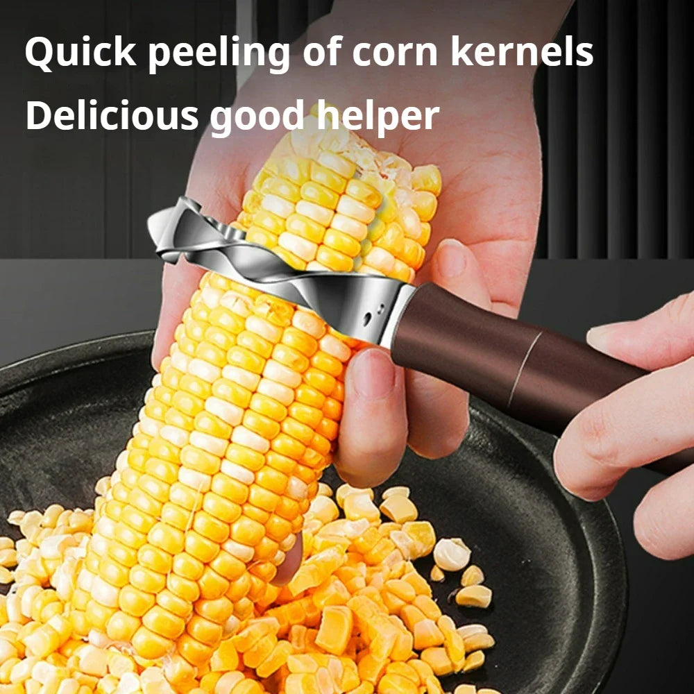 Stainless Steel Corn Peeler Corn Stripper Peelers Cob Shaver Planer Thresher handled corn knife Kitchen Fruit Vegetable Gadget