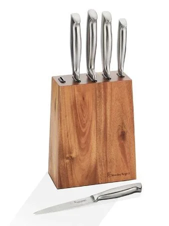 Stanley Rogers Tapered Vertical 6 Piece Knife Block