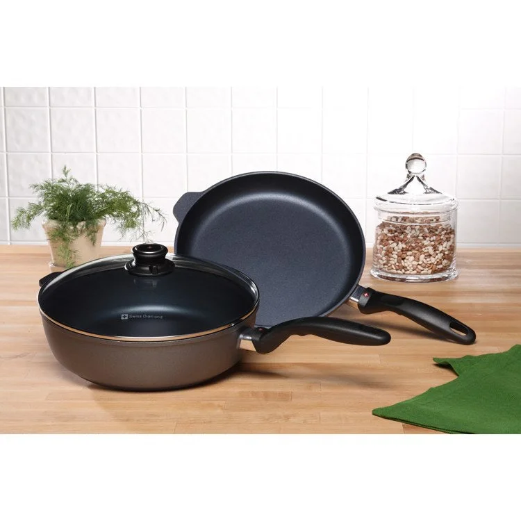 Induction Three-Piece Set: Fry Pan and Saute Pan