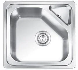 Nirali Trion Plain Single Bowl Kitchen Sink in Stainless Steel 304 Grade